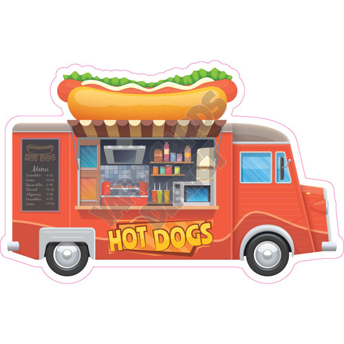 Hot Dog Truck - Style A - Yard Card