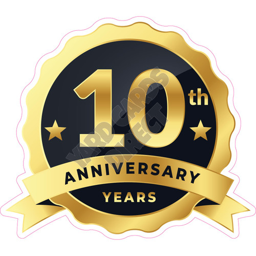 Statement - 10th Anniversary - Style A - Yard Card