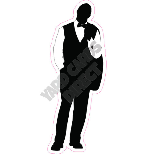 Prom - Silhouette - Style G - Yard Card