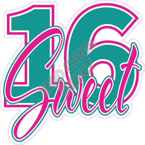 Statement - Sweet 16  - Style D - Yard Card