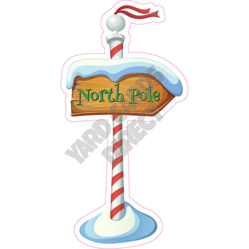 North Pole - Style A - Yard Card