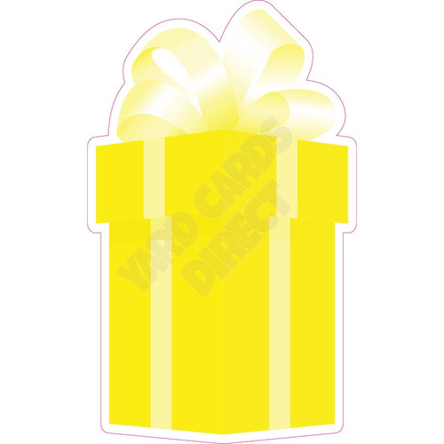 Present - Style A - Solid Yellow - Yard Card