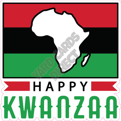 Statement - Happy Kwanzaa - Style C - Yard Card