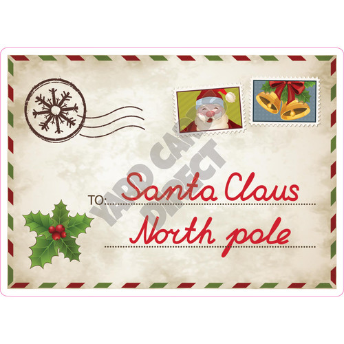 Letter to Santa - Style A - Yard Card