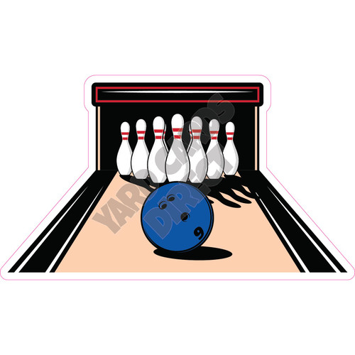 Bowling Lane - Style A - Yard Card