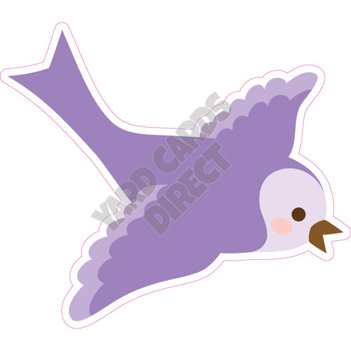 Purple Bird - Style A - Yard Card