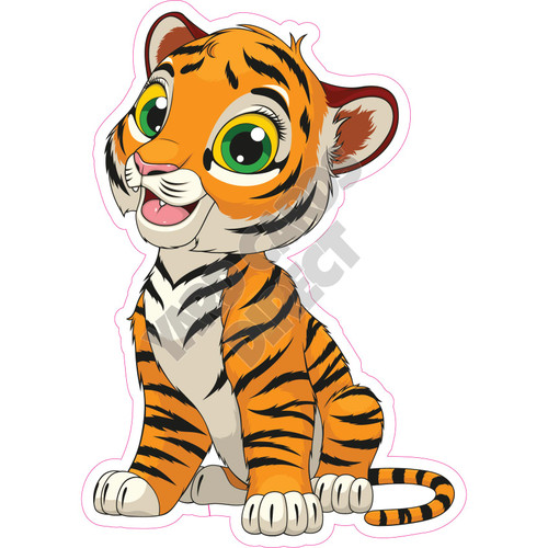 Tiger Kitten - Style A - Yard Card