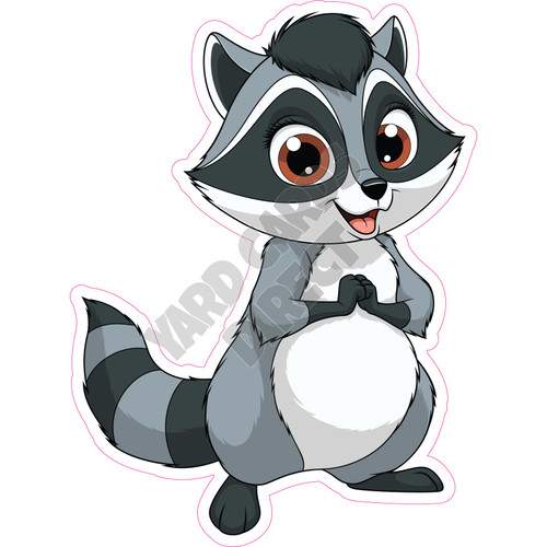 Raccoon - Style A - Yard Card