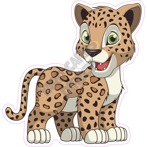 Jaguar - Kitten - Style A - Yard Card