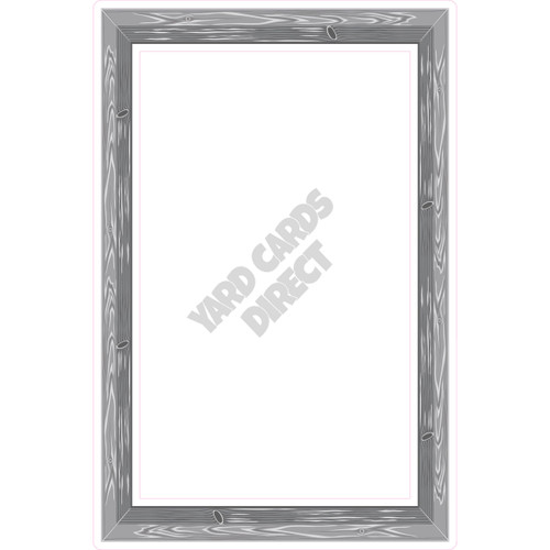 Frame - Gray Wood - Style A - Yard Card