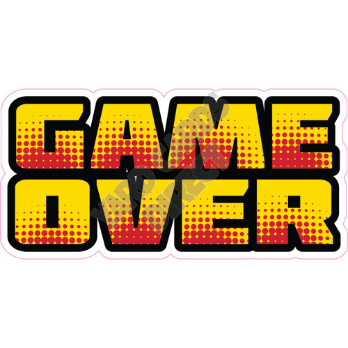 Statement - Game Over - Style B - Yard Card