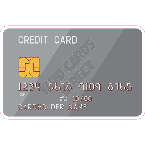 Credit Card - Silver - Style A - Yard Card