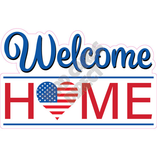 Statement - Welcome Home - Style D - Yard Card