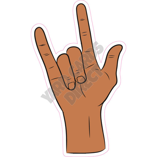 Hand Gesture - One Love - Dark Skin - Style A - Yard Card