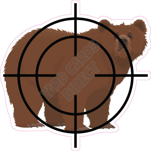 Crosshairs - Bear - Style A - Yard Card