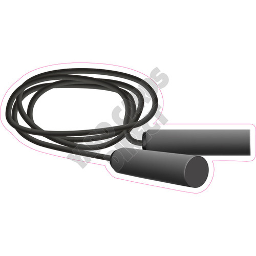 Jump Rope - Black - Style A - Yard Card