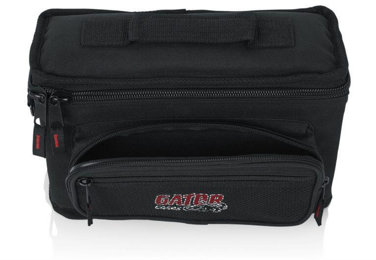 Gator GM-4 Padded Nylon 4 Microphone Carry Bag with External Pockets -  Music Gear Direct