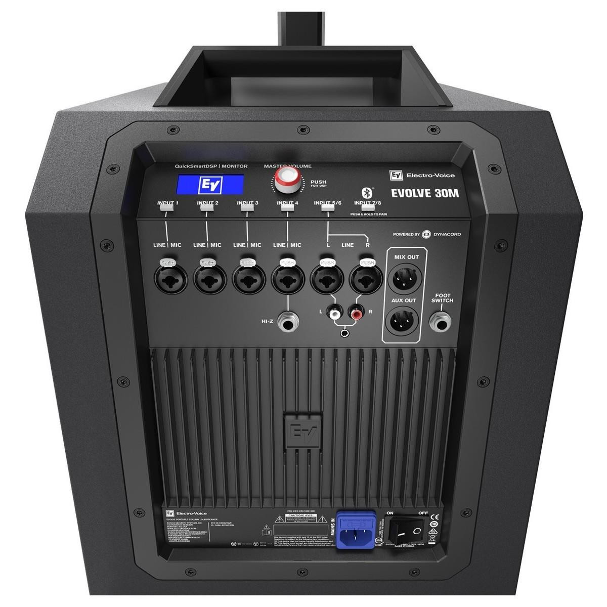 Electro-Voice Evolve 30M Portable Active Column Speaker Black