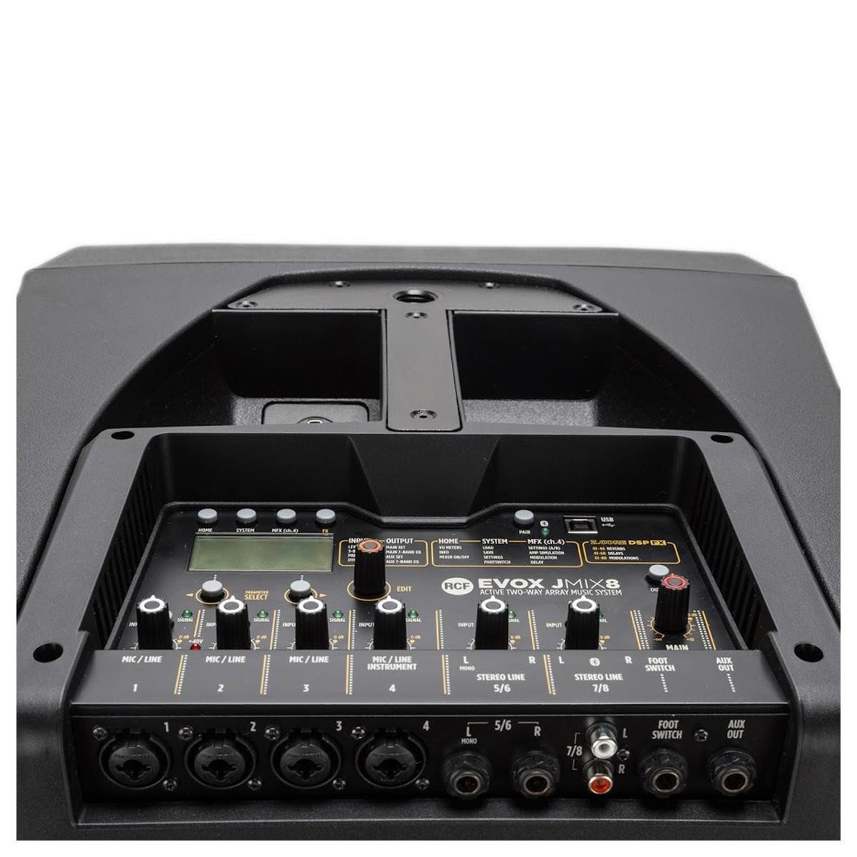 RCF Evox JMIX8 Active Powered 1400W Two-Way Array Column PA with
