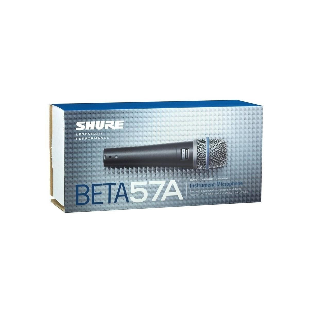Shure Beta 57A Supercardioid Dynamic Instrument Microphone with