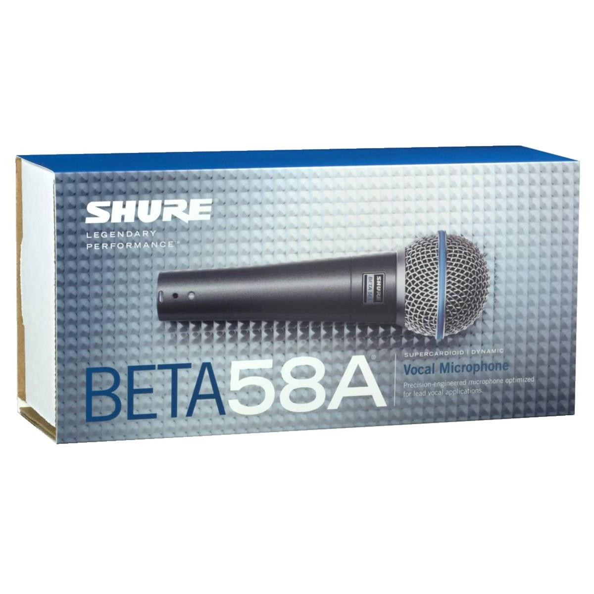 Shure Beta 58A Supercardioid Dynamic Vocal Microphone - Music Gear