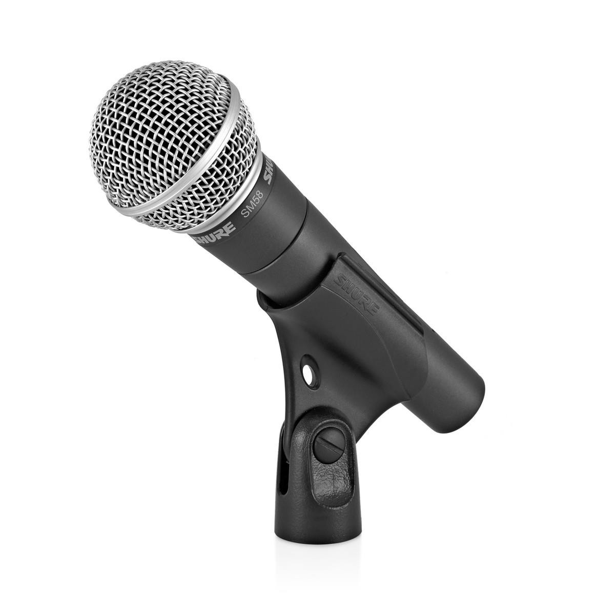 Shure SM58 Dynamic Cardioid Vocal Microphone Including Mic Clip