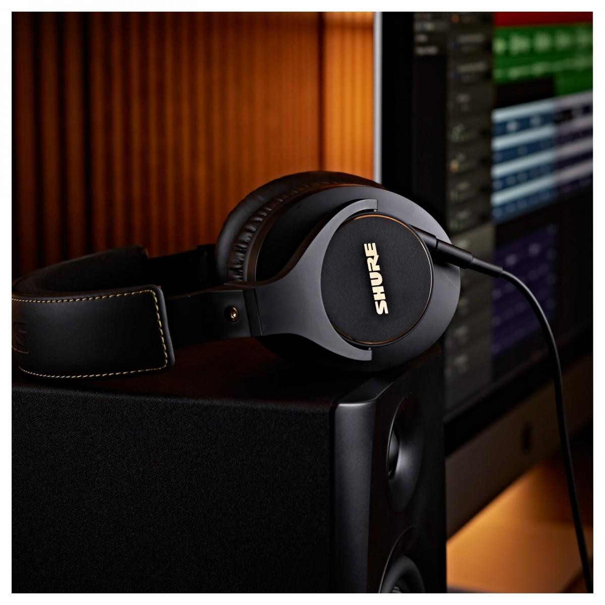 Shure SRH840A Professional Closed Back Neodymium Headphones Black