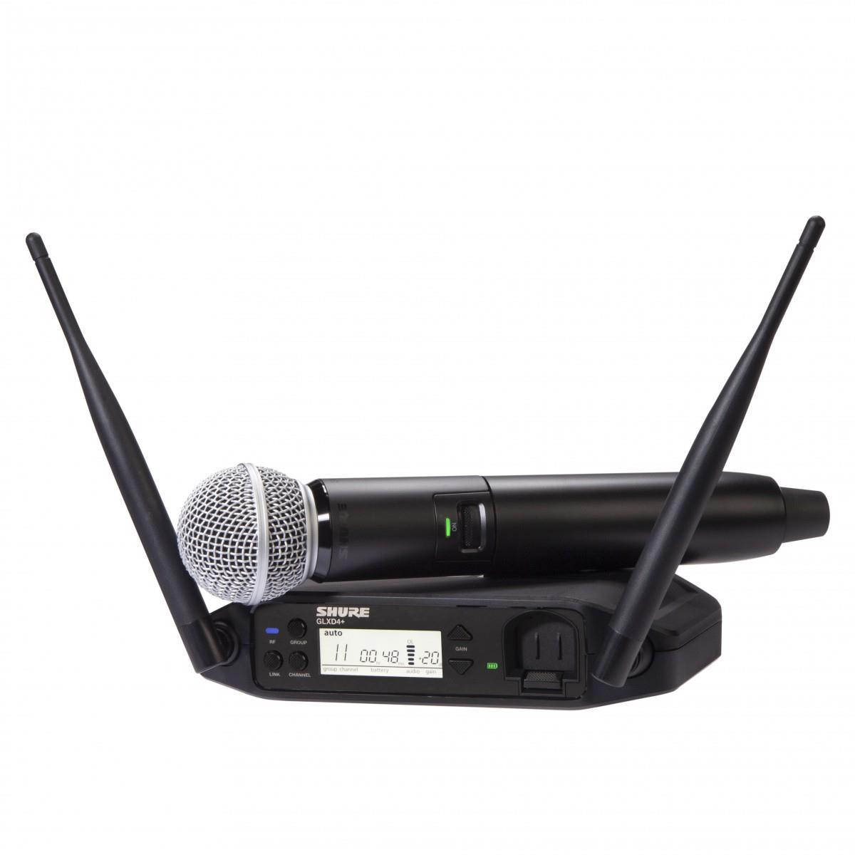 Shure GLXD24+ Dual Band Digital Wireless System with SM58