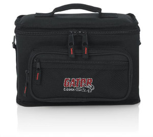 Gator GM-4 Padded Nylon 4 Microphone Carry Bag with External Pockets Gator GM-4 Padded Nylon 4 Microphone Carry Bag with External Pockets