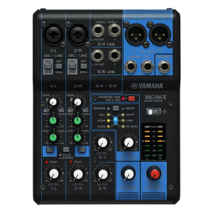 Yamaha MG06X Compact 6 Channel Analogue Mixer Yamaha MG06X Compact 6 Channel Analogue Mixer