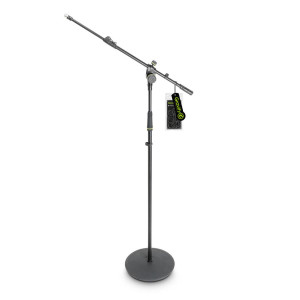 Gravity MS2322B Microphone Stand with Round Base and 2-Point Adjustment Telescoping Boom Gravity MS2322B Microphone Stand with Round Base and 2-Point Adjustment Telescoping Boom