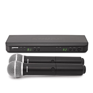 Shure BLX288/PG58 Wireless Dual Vocal System with two PG58 Handheld Microphones Shure BLX288/PG58 Wireless Dual Vocal System with two PG58 Handheld Microphones