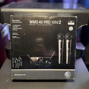 Preowned AKG WMS 40 Pro Mini 2 Dual Wireless UHF Microphone System