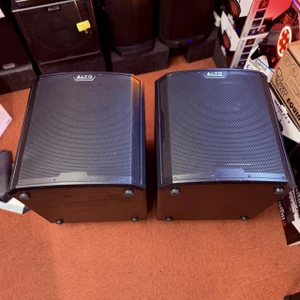Used Pair of Alto TS15S 2500w Active Subwoofers Including Covers and Castors