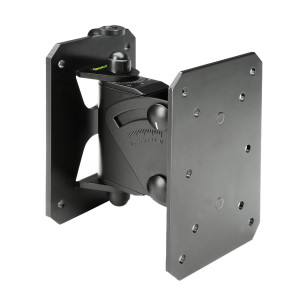 Gravity GSPWMBS20B Tilt and Swivel Speaker Wall Mount in Black 20Kg Max Gravity GSPWMBS20B Tilt and Swivel Speaker Wall Mount in Black 20Kg Max