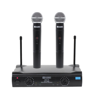 W Audio RM 10 Dual Twin Channel VHF Wireless Radio Handheld Microphone System & Case W Audio RM 10 Dual Twin Channel VHF Wireless Radio Handheld Microphone System & Case