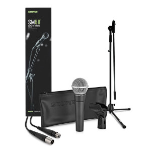 Shure SM58 Dynamic Cardioid Vocal Microphone with Premium K&M Stand, 6m XLR Cable, Clip & Case Shure SM58 Dynamic Cardioid Vocal Microphone with Premium K&M Stand, 6m XLR Cable, Clip & Case