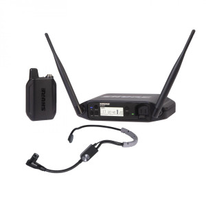 Shure GLX-D+ Dual Band Wireless Headset System with SM35 and GLXD4+ Tabletop Receiver Shure GLX-D+ Dual Band Wireless Headset System with SM35 and GLXD4+ Tabletop Receiver