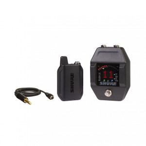 Shure GLXD+ Dual Band Wireless Guitar Pedal System with WA305 Premium Guitar Cable, GLXD1+ Digital Bodypack, and GLXD6+ Guitar Pedal Receiver Shure GLXD+ Dual Band Wireless Guitar Pedal System with WA305 Premium Guitar Cable, GLXD1+ Digital Bodypack, and GLXD6+ Guitar Pedal Receiver