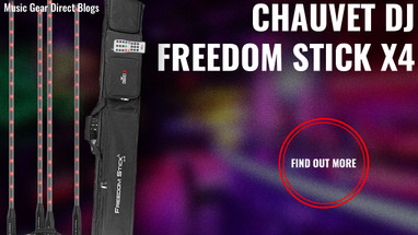 Chauvet DJ Freedom Stick x4 Free Standing Battery Powered LED Battens Chauvet DJ Freedom Stick x4 Free Standing Battery Powered LED Battens