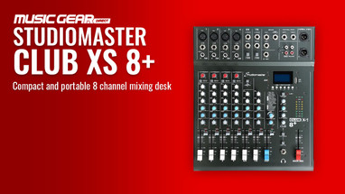 Studiomaster Club XS 8+ 8 Channel Mixer Studiomaster Club XS 8+ 8 Channel Mixer