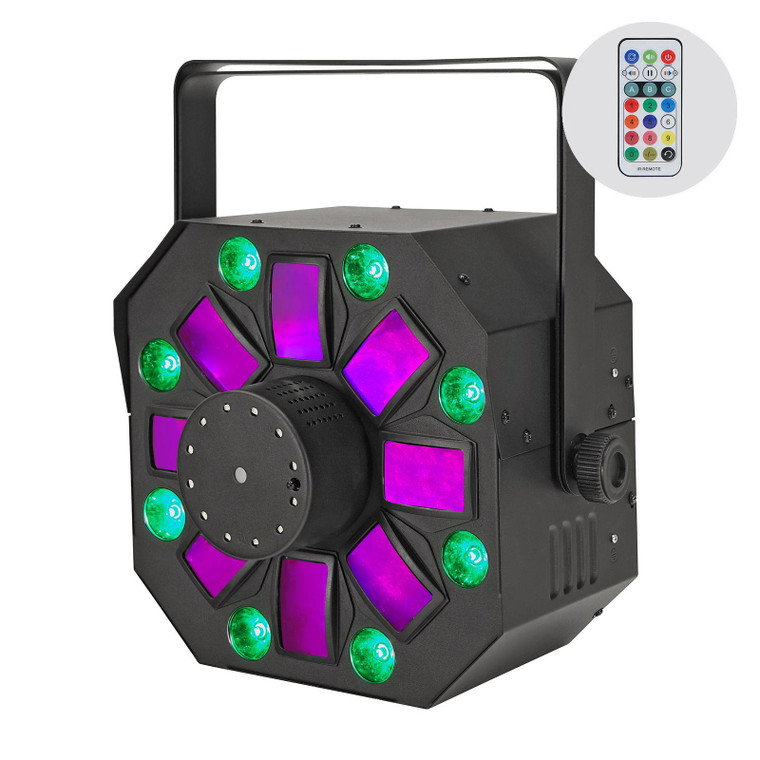 Equinox Hornet 4-in-1 Lighting Effect. Multi-Beam, Wash, Strobe & Laser