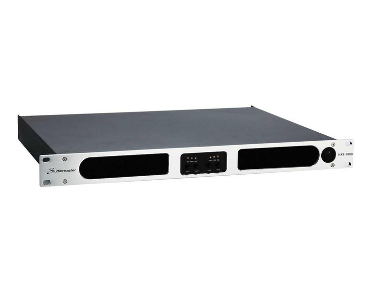 Studiomaster HX4-1000 1U Digital Power Amplifier 4 x 425W @ 4 Ohms
