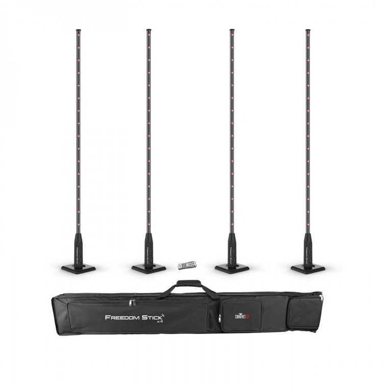 Chauvet DJ Freedom Stick x4 Free Standing Battery Powered LED Battens