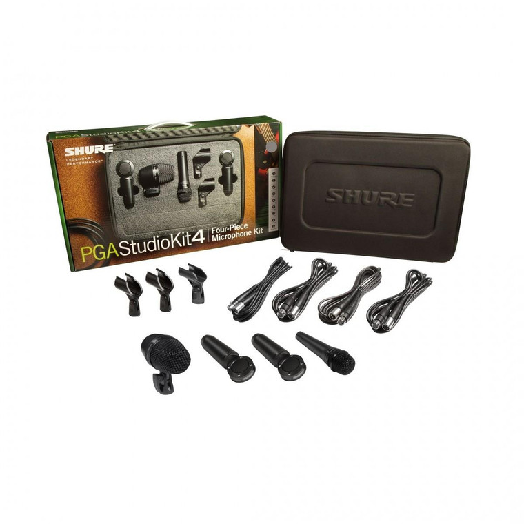 Shure PGASTUDIOKIT4 4 Piece Studio Microphone Kit