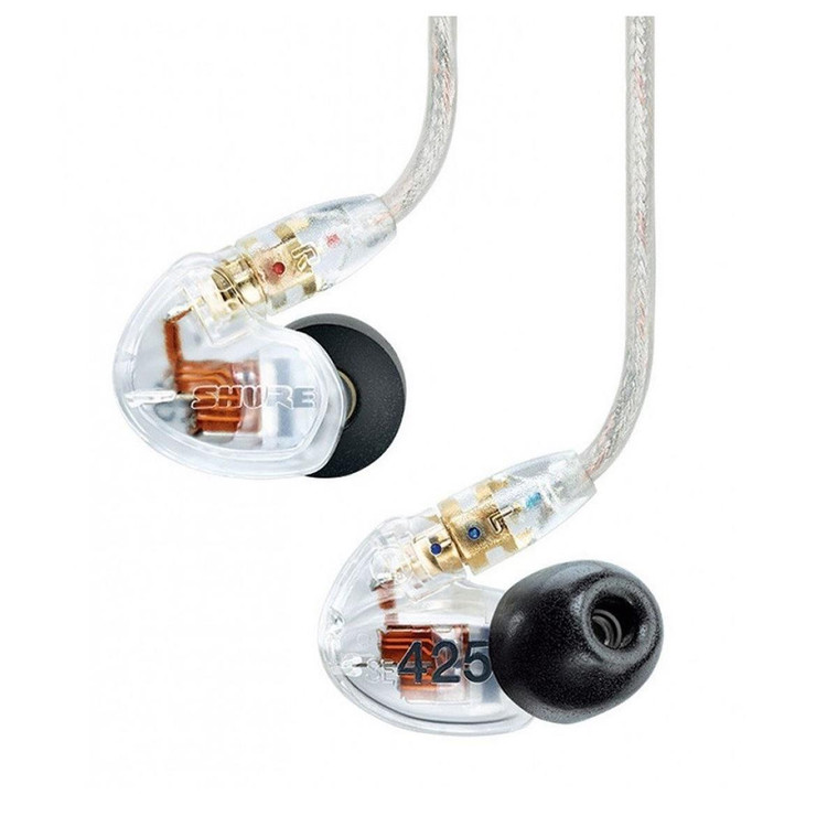 Shure SE425 Professional In Ear Sound Isolating Earphones Clear