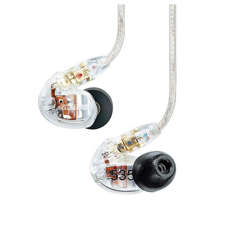 Shure SE535 Professional In Ear Sound Isolating Earphones Clear