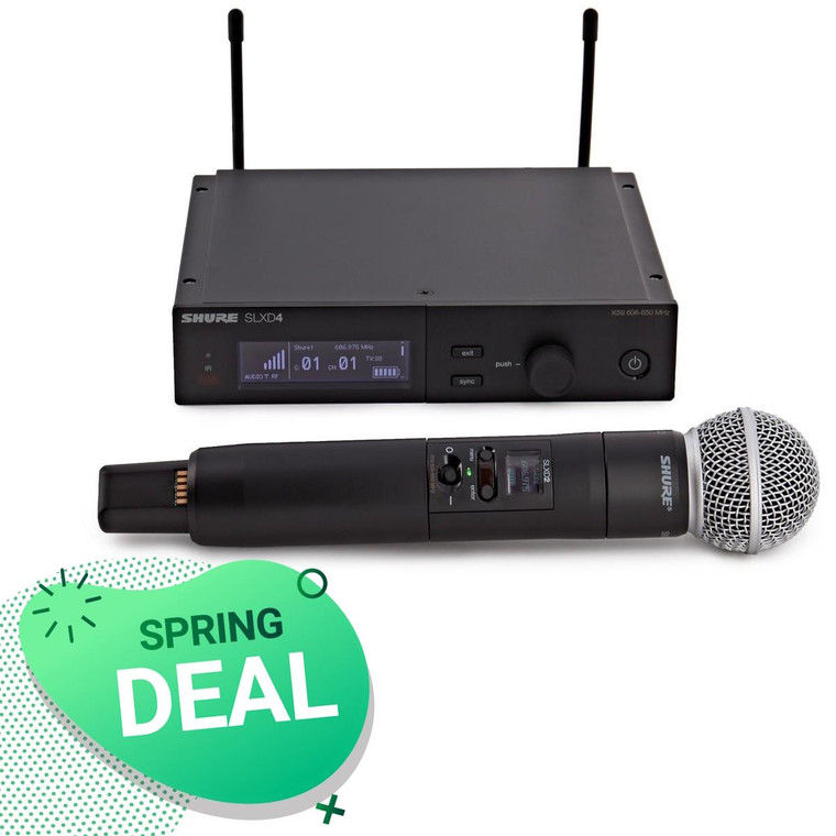 Shure SLXD24UK/SM58-K59 Wireless Vocal System with SM58 Handheld Microphone