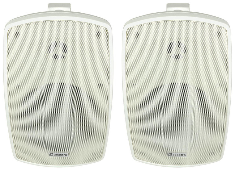 Adastra BH5-W IP44 Background Speakers 8 Ohms White Pair