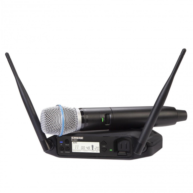 Shure GLXD24+/B87A Beta 87A Digital Wireless Microphone System